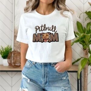Pitbull Mom Graphic T Shirt